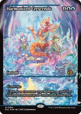 Harmonized Crescendo (0384) (Showcase) card from Lorwyn Eclipsed