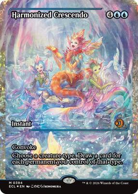Harmonized Crescendo (0394) (Showcase) (Fracture Foil) card from Lorwyn Eclipsed