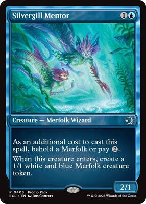 Silvergill Mentor card from Promo Pack: Lorwyn Eclipsed