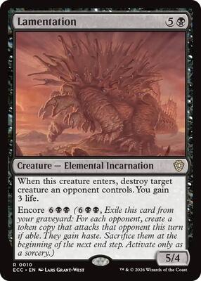 Lamentation card from Commander: Lorwyn Eclipsed