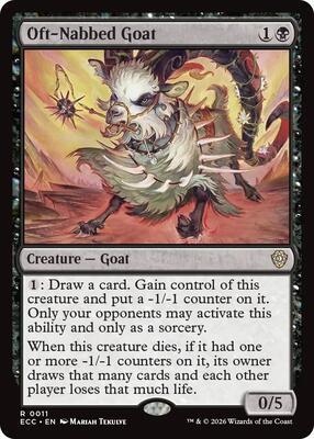 Oft-Nabbed Goat card from Commander: Lorwyn Eclipsed