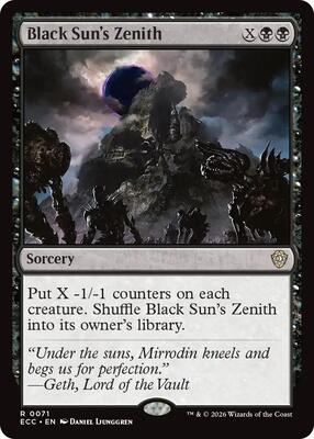Black Sun's Zenith card from Commander: Lorwyn Eclipsed