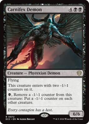Carnifex Demon card from Commander: Lorwyn Eclipsed