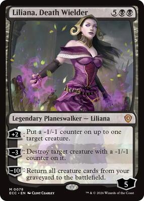 Liliana, Death Wielder card from Commander: Lorwyn Eclipsed