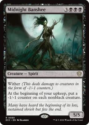 Midnight Banshee card from Commander: Lorwyn Eclipsed