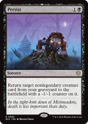 Persist card from Commander: Lorwyn Eclipsed