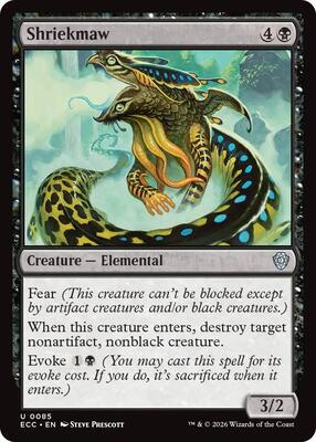 Shriekmaw card from Commander: Lorwyn Eclipsed