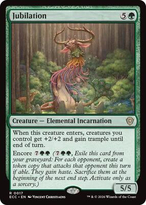 Jubilation card from Commander: Lorwyn Eclipsed