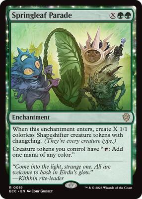 Springleaf Parade card from Commander: Lorwyn Eclipsed