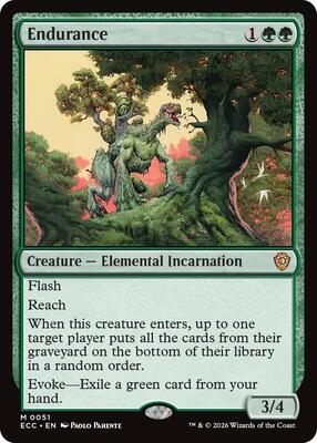 Endurance card from Commander: Lorwyn Eclipsed