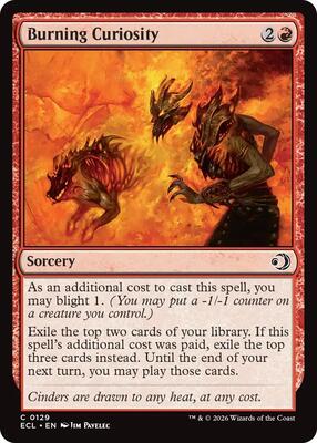Burning Curiosity card from Lorwyn Eclipsed
