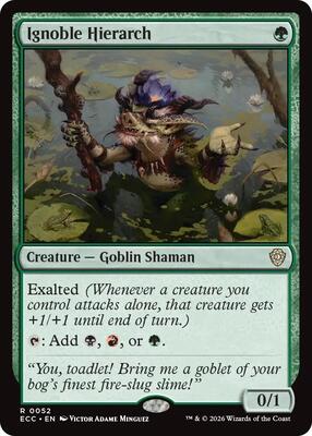 Ignoble Hierarch card from Commander: Lorwyn Eclipsed