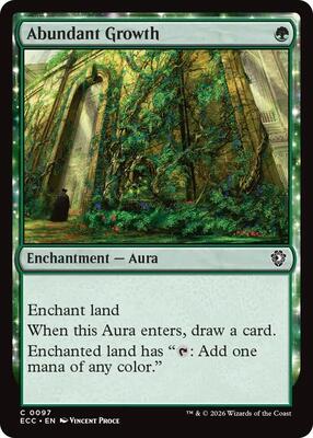 Abundant Growth card from Commander: Lorwyn Eclipsed