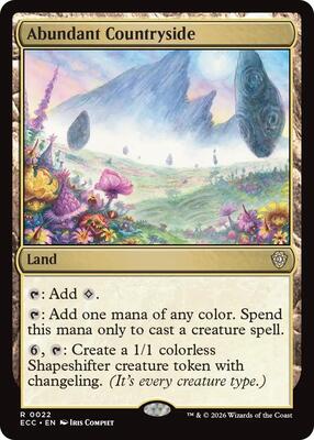 Abundant Countryside card from Commander: Lorwyn Eclipsed
