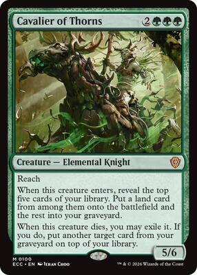 Cavalier of Thorns card from Commander: Lorwyn Eclipsed