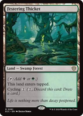 Festering Thicket card from Commander: Lorwyn Eclipsed