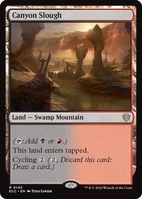 Canyon Slough card from Commander: Lorwyn Eclipsed