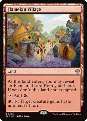 Flamekin Village card from Commander: Lorwyn Eclipsed
