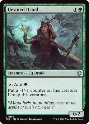 Devoted Druid card from Commander: Lorwyn Eclipsed