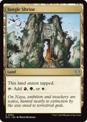 Jungle Shrine card from Commander: Lorwyn Eclipsed