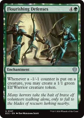 Flourishing Defenses card from Commander: Lorwyn Eclipsed