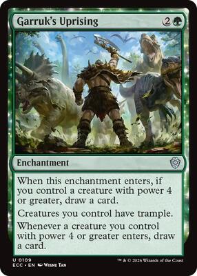 Garruk's Uprising card from Commander: Lorwyn Eclipsed