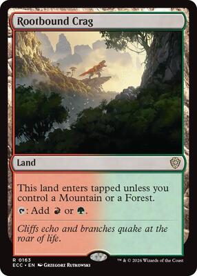 Rootbound Crag card from Commander: Lorwyn Eclipsed