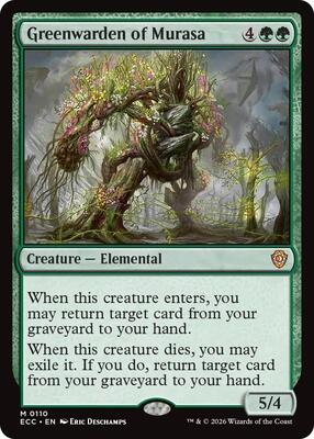 Greenwarden of Murasa card from Commander: Lorwyn Eclipsed