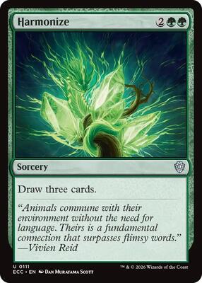 Harmonize card from Commander: Lorwyn Eclipsed