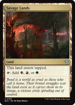 Savage Lands card from Commander: Lorwyn Eclipsed