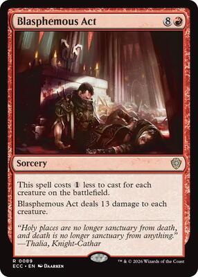 Blasphemous Act card from Commander: Lorwyn Eclipsed