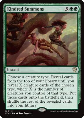 Kindred Summons card from Commander: Lorwyn Eclipsed