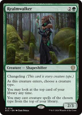 Realmwalker card from Commander: Lorwyn Eclipsed