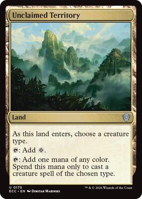 Unclaimed Territory card from Commander: Lorwyn Eclipsed