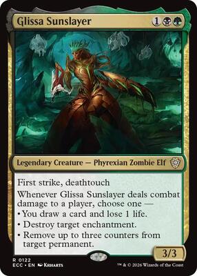 Glissa Sunslayer card from Commander: Lorwyn Eclipsed