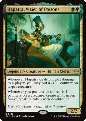 Hapatra, Vizier of Poisons card from Commander: Lorwyn Eclipsed