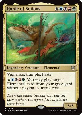 Horde of Notions card from Commander: Lorwyn Eclipsed