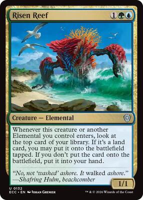 Risen Reef card from Commander: Lorwyn Eclipsed