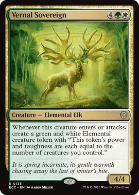 Vernal Sovereign card from Commander: Lorwyn Eclipsed