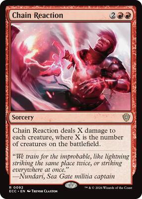 Chain Reaction card from Commander: Lorwyn Eclipsed