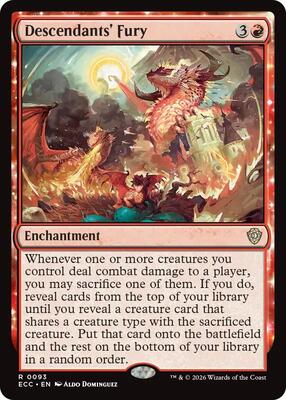Descendants' Fury card from Commander: Lorwyn Eclipsed
