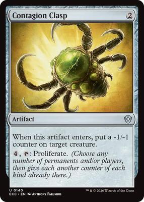 Contagion Clasp card from Commander: Lorwyn Eclipsed