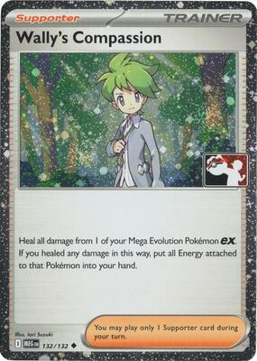 Wally's Compassion - 132/132 (Cosmos Holo) card from Prize Pack Series Cards