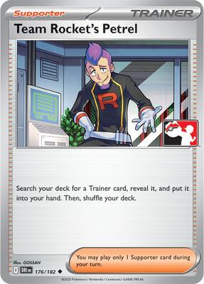Team Rocket's Petrel - 176/182 card from Prize Pack Series Cards
