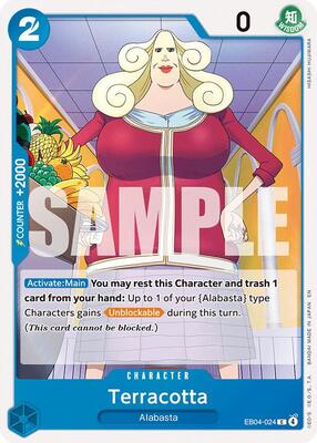Terracotta card from The Azure Sea's Seven