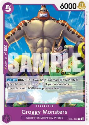 Groggy Monsters card from The Azure Sea's Seven