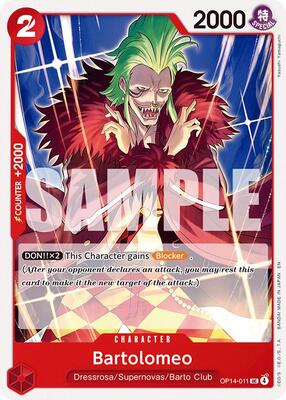 Bartolomeo card from The Azure Sea's Seven
