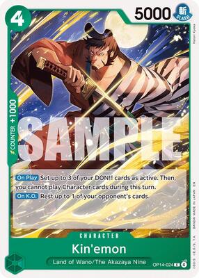 Kin'emon card from The Azure Sea's Seven