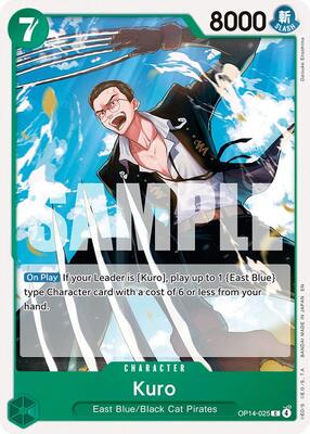 Kuro card from The Azure Sea's Seven
