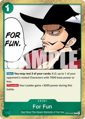 For Fun card from The Azure Sea's Seven